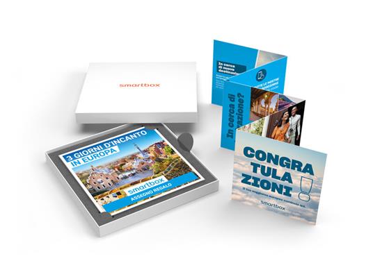 SMARTBOX - 3 giorni d'incanto in Europa - Cofanetto regalo - 2 notti con colazione per 2 persone - 2