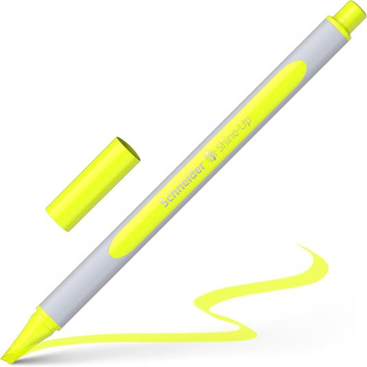 Schneider Pennarello Shine-Up (tratto 1 + 4 mm, in plastica a base biologica, premiato con l'angelo blu), 4 pezzi assortiti - 5