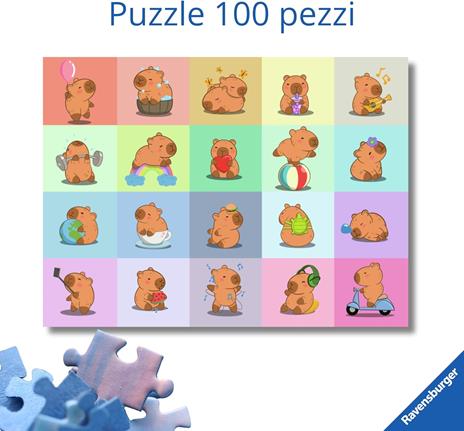 Puzzle Ravensburger Capibara XXL 100 pezzi - 2
