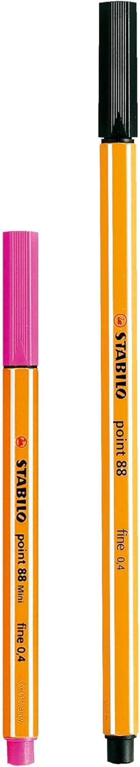 STABILO point 88 Mini - Animal Vibes - Fineliner - Astuccio da 8 - Colori assortiti - 4