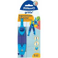 Compasso Pelikan Griffix. Per bambini scuola elementare, impugnatura ergonomica e tecnologia a parallelogramma