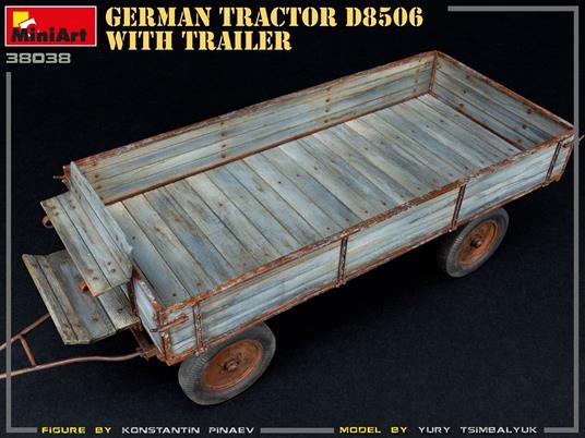 1/35 German Tractor D8506 with Trailer - 5
