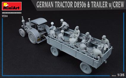 1/35 German Tractor D8506 With Trailer & Crew (MA35314)