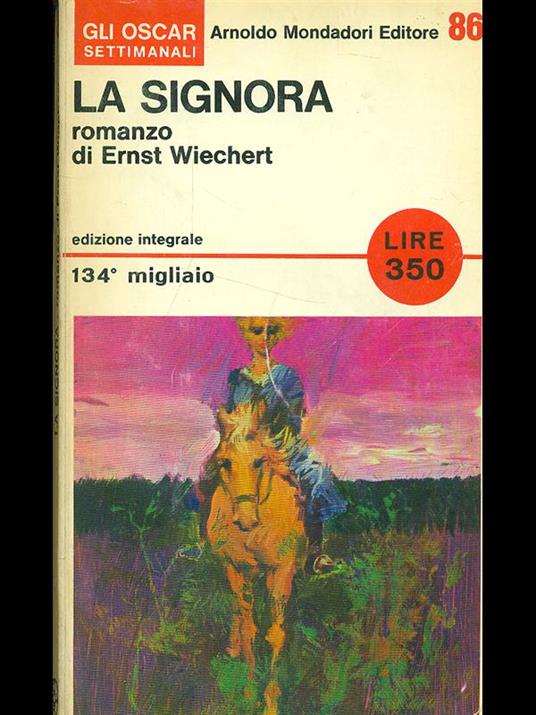 La Signora - Ernst Wiechert - copertina
