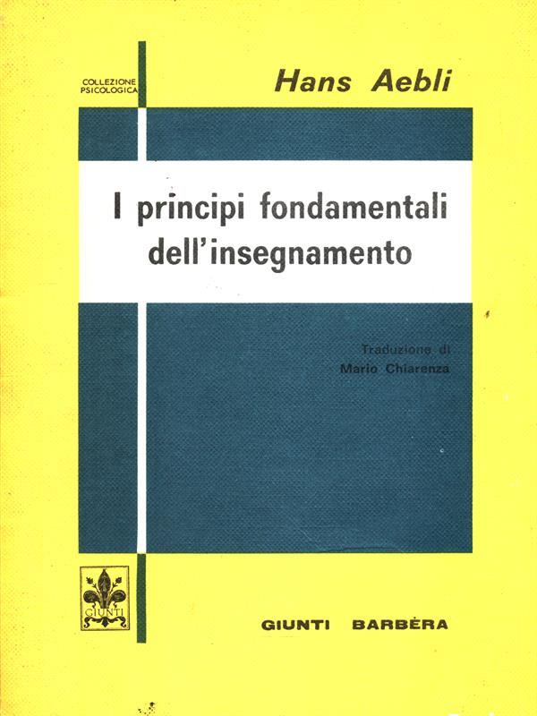 I principi fondamentali dell'insegnamento