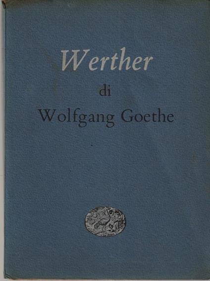 I dolori del giovane Werther - Goethe - copertina