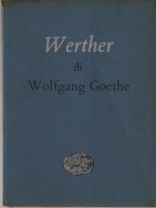 I dolori del giovane Werther - Goethe - copertina