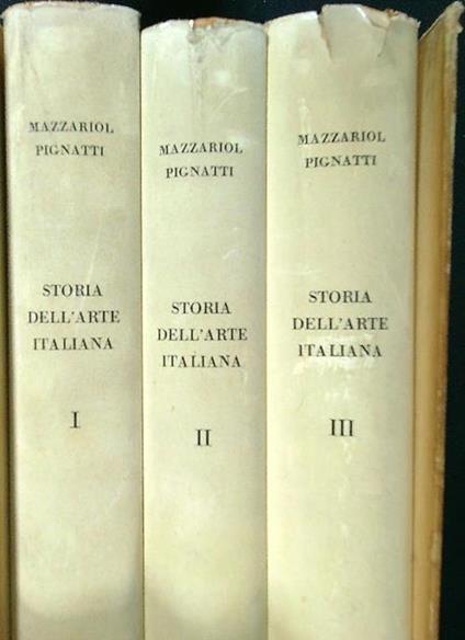 Storia dell'arte italiana 3 vv - Giuseppe Mazzariol - copertina