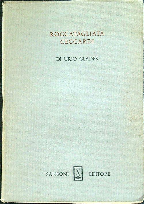 Roccatagliata Ceccardi - Urio Clades - copertina