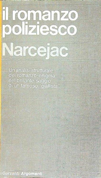 Il romanzo poliziesco - Thomas Narcejac - copertina