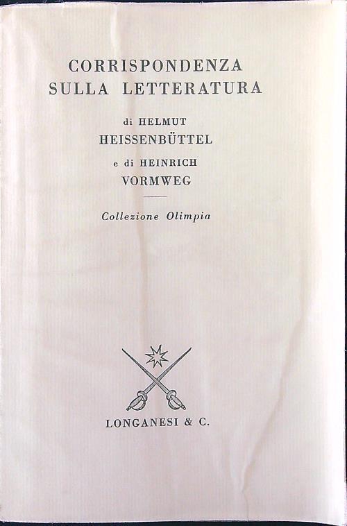 Corrispondenza sulla letteratura