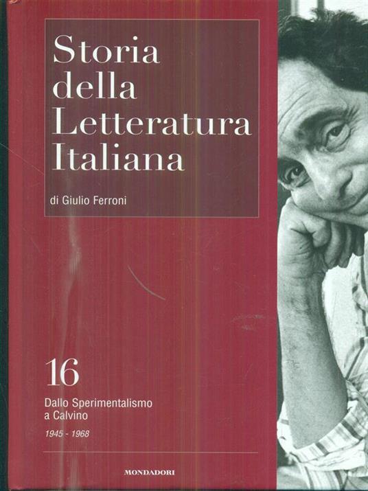 Storia della letteratura italiana 16 - Giulio Ferroni - copertina