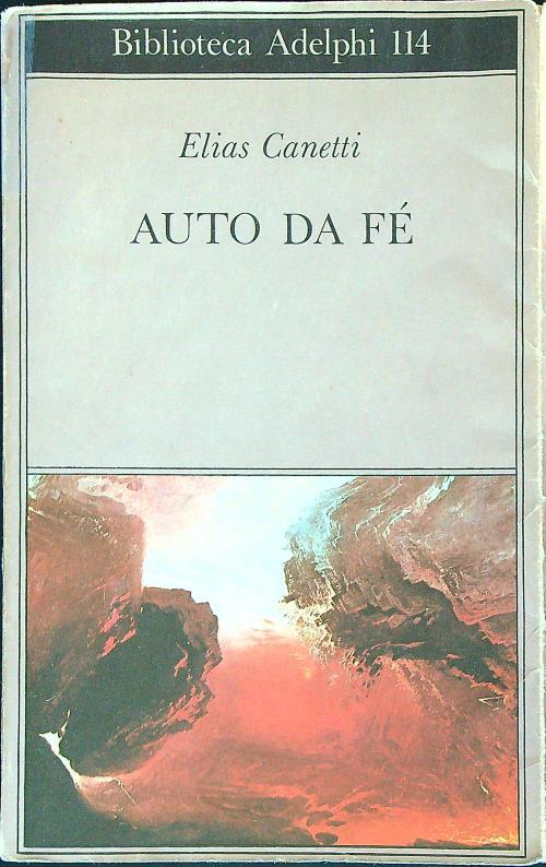 Auto da fè - Elias Canetti - copertina