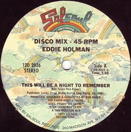 This Will Be a Night to Remember - Vinile LP di Eddie Holman
