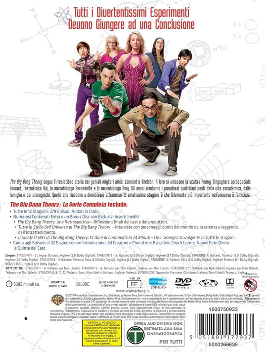 The Big Bang Theory. Serie completa. Stagioni 1-12. Serie TV ita (37 DVD) di Mark Cendrowski,Peter Chakos,Anthony Joseph Rich - DVD - 2