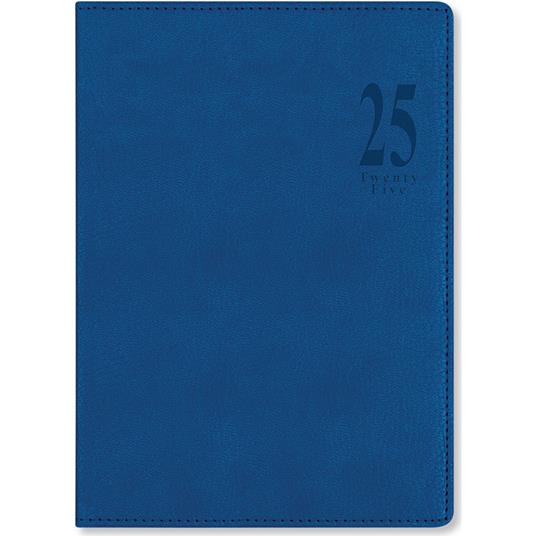 Agenda annuale 2025 Letts 12 Mesi, Milano A5 settimanale Blu - 21 x 14,8 cm