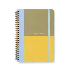 Cartoleria Diario accademico 2026-2027 Colour Block A5 Giornaliero Lime Caimi