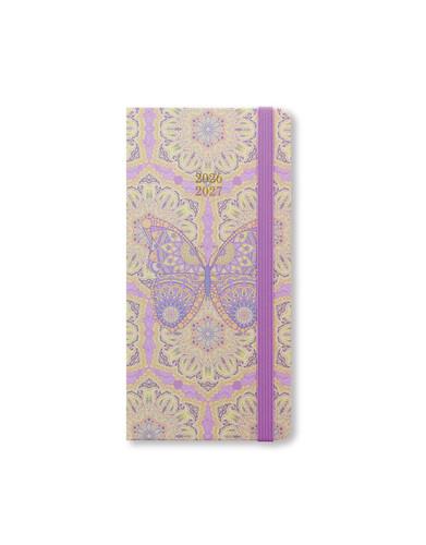 Diario accademico 2026-2027 Paisley Slim Settimanale Farfalla