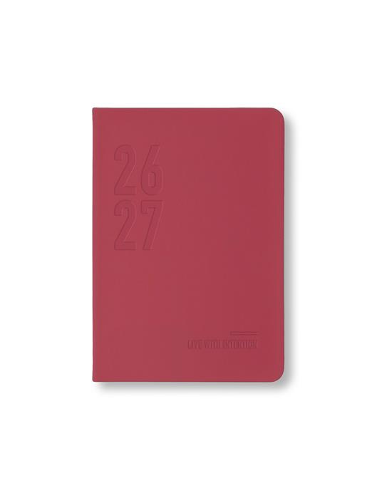 Diario accademico 2026-2027 Conscious A6 Giornaliero Lampone