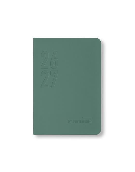 Diario accademico 2026-2027 Conscious A6 Giornaliero Verde