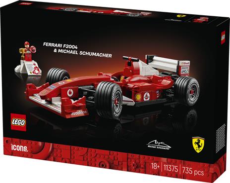 LEGO Icons (11375). Ferrari F2004 e Michael Schumacher - 7