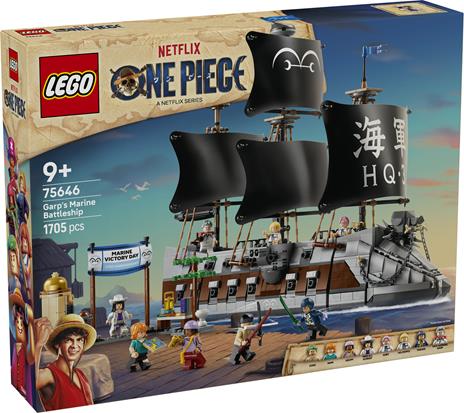 LEGO One Piece (75646). La Nave da Guerra di Garp - 4