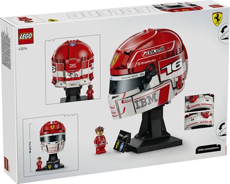 LEGO Editions (43014). Casco di Charles Leclerc Scuderia Ferrari HP - 10