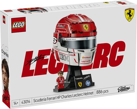 LEGO Editions (43014). Casco di Charles Leclerc Scuderia Ferrari HP - 7