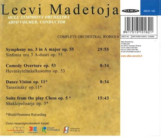 Musica Orchestrale vol.4 - CD Audio di Leevi Madetoja - 2