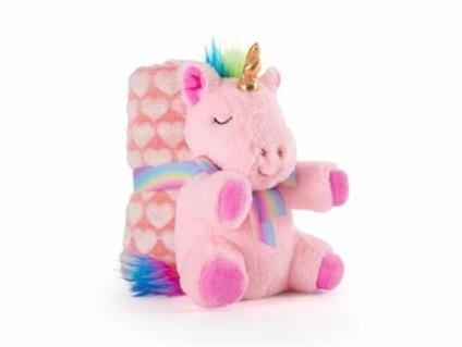 Copertina con Peluche Lily Unicorn Perletti Toys