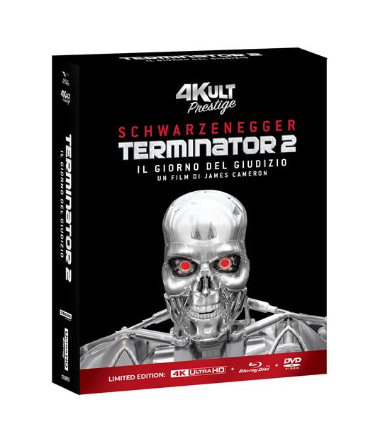Terminator II. Il Giorno Del Giudizio. 4Kult Prestige Edition. Edizione Numerata. (DVD + 3 Blu-ray + Blu-ray Ultra HD 4K) di James Cameron