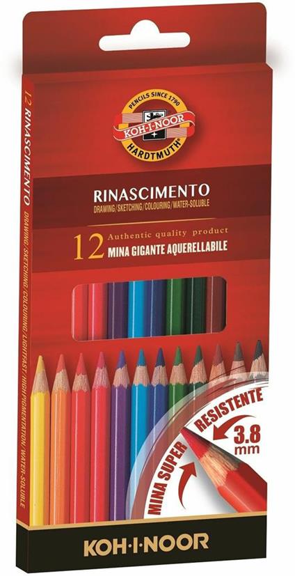 Astuccio con 12 pastelli acquerellabili Mondeluz
