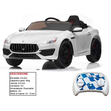 Auto Elettrica Maserati Quattroporte Bianca