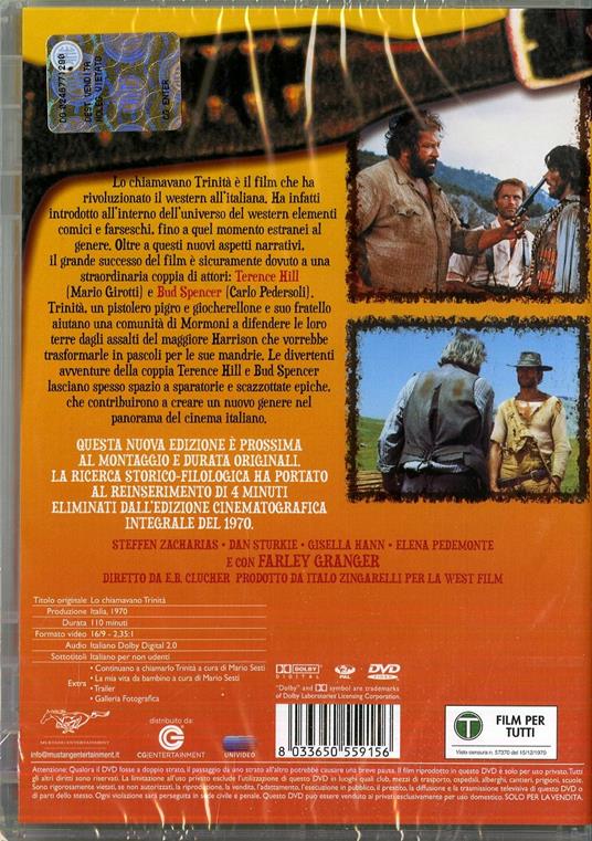 Lo chiamavano Trinità di Enzo Barboni - DVD - 2
