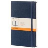 Taccuino Moleskine large a righe copertina rigida blu. Sapphire Blue