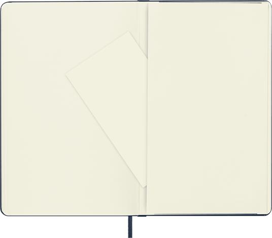 Taccuino Moleskine large a pagine bianche copertina rigida blu. Sapphire Blue - 4