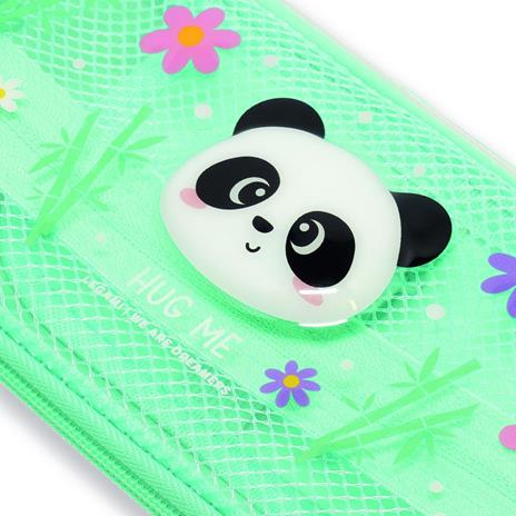 Legami - Astuccio Wonderwow, Tema Panda, 2 Scomparti e Portapenne interno, Scomparto interno con Tessuto a Rete - 4