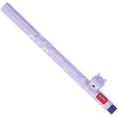 Penna gel decorata Legami - Hippo