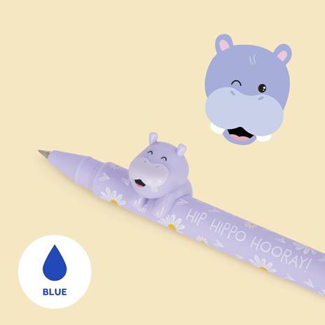 Penna gel decorata Legami - Hippo - 2