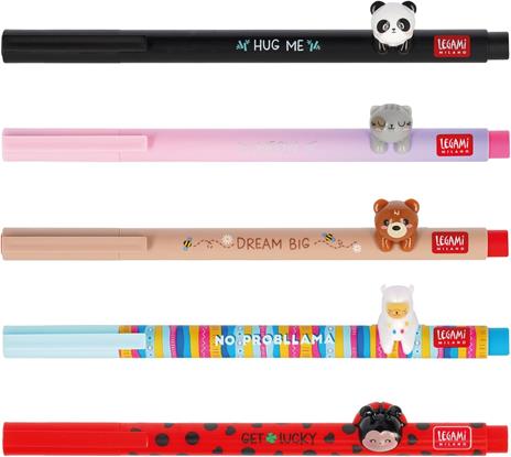 Penna gel decorata Legami - Hippo - 4