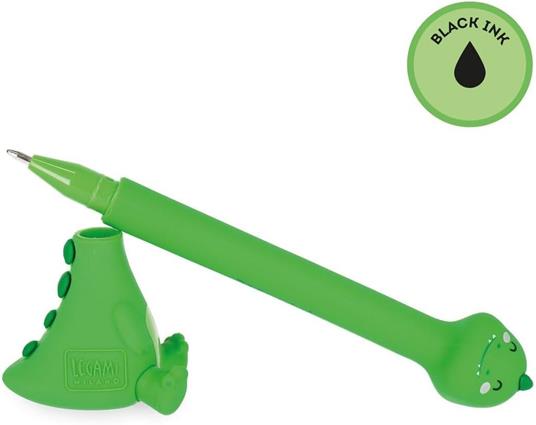 Legami - Penna a Sfera Dino con Base- Stand-Ink Ovation - Inchiostro Nero - 5