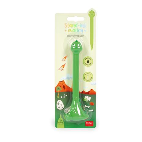 Legami - Penna a Sfera Dino con Base- Stand-Ink Ovation - Inchiostro Nero - 6