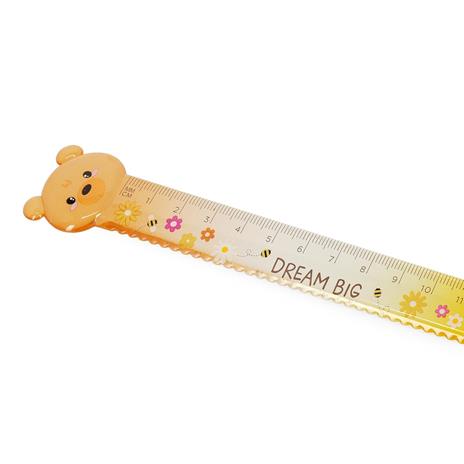 Legami - Righello per Misurare, Sottolineare e Tracciare Linee Nette e Precise, Tema Teddy Bear, in Plastica, 15 cm - 2