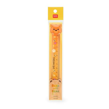 Legami - Righello per Misurare, Sottolineare e Tracciare Linee Nette e Precise, Tema Teddy Bear, in Plastica, 15 cm - 3
