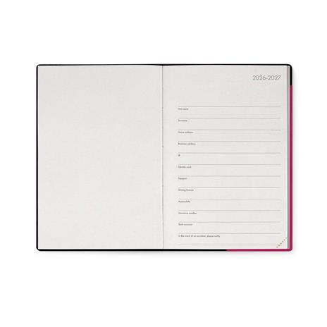 Agenda 16 mesi 2027 settimanale Legami Medium Raspberry Jam - 2