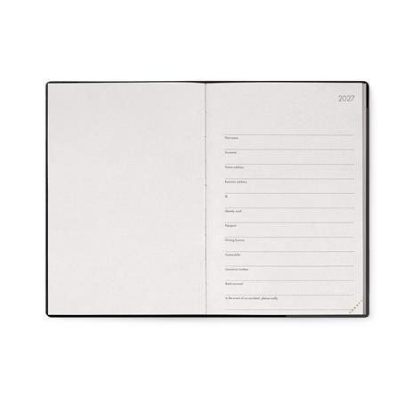 Agenda Legami 2027 12 mesi settimanale con taccuino Black Suit Medium - 2