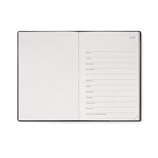 Agenda Legami 2027 12 mesi settimanale con taccuino Black Suit Medium - 2