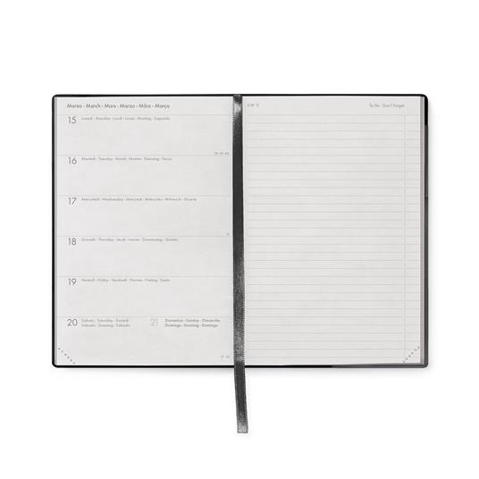Agenda Legami 2027 12 mesi settimanale con taccuino Black Suit Medium - 3