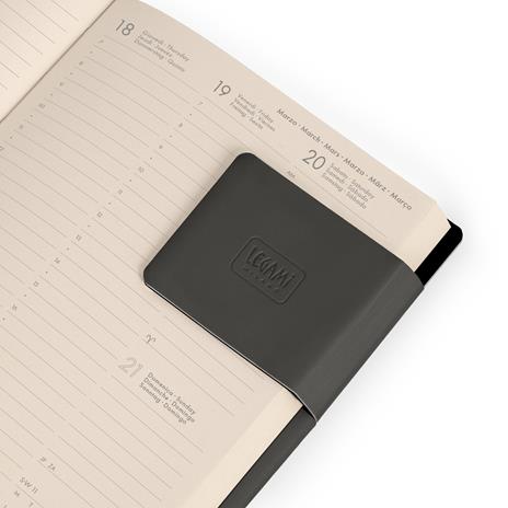Agenda Legami 2027 12 mesi settimanale con taccuino Black Suit Medium - 6