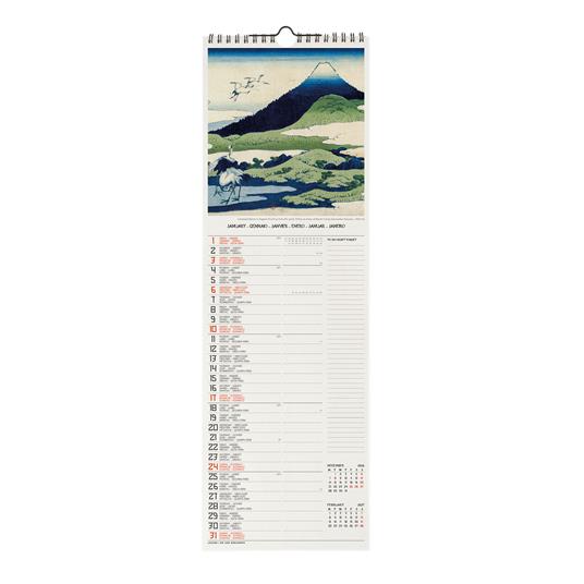 Calendario da parete Legami 2027 Art Collection - Japanese School 16X49 - 2